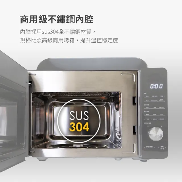 【Cuisinart 美膳雅】17L三合一多功能微波氣炸烤箱/微波爐/氣炸鍋(AMW-60TW)