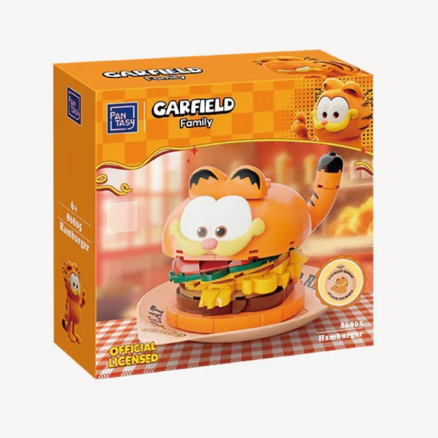 ToysRUs 玩具反斗城 Pantasy拼奇 Garfield 加菲貓美式牛肉堡 收藏積木