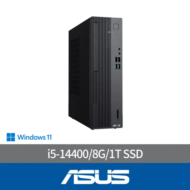 【ASUS 華碩】i5十核電腦(i5-14400/8G/1T SSD/W11/H-S500SER-514400005W)