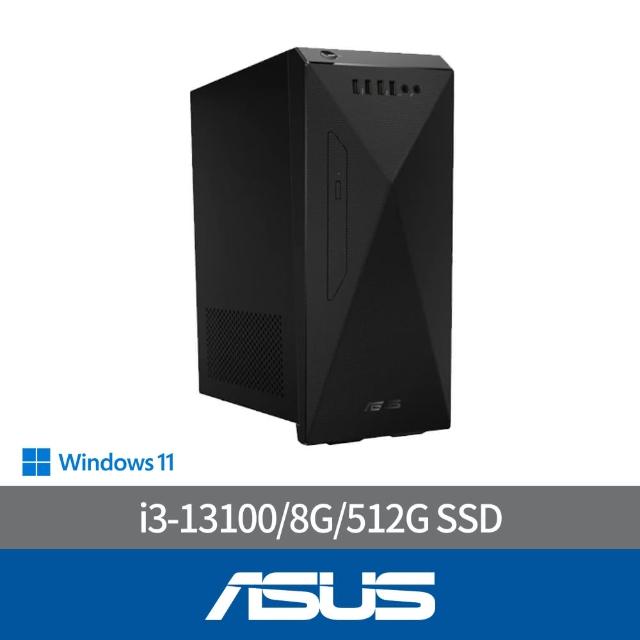 【ASUS 華碩】i3四核文書電腦(i3-13100/8G/512G SSD/W11/H-S501ME-313100064W)