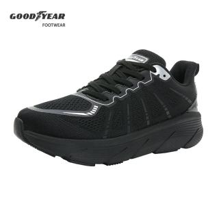 【GOODYEAR 固特異】光速-輕量緩震運動鞋/女鞋 透氣 耐磨橡膠底 厚底 科技減壓 黑色(GAWR42800)