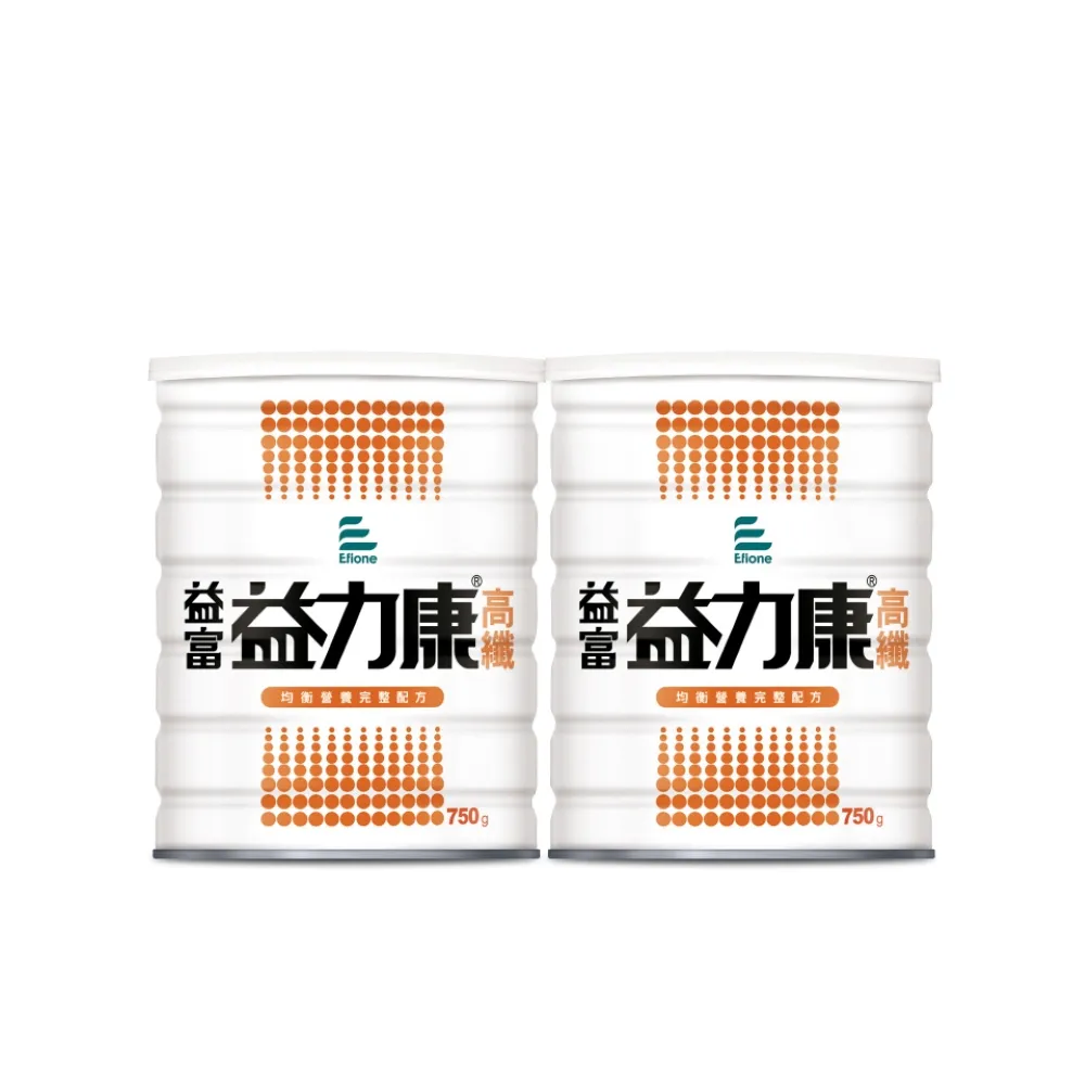 【益富】益力康高纖Plus營養均衡配方 750g*2罐(乳清蛋白+高纖)