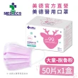 【MEDTECS 美德醫療】美德醫用口罩4盒 50片/盒(成人口罩/小臉口罩/大兒童口罩)