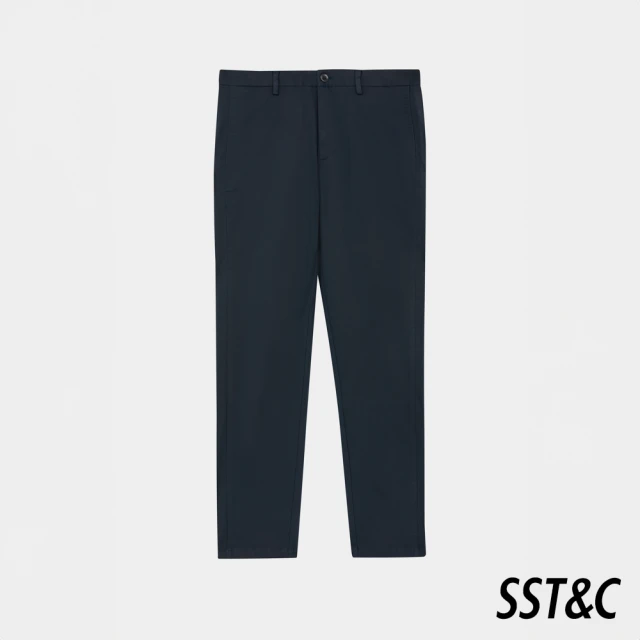 SST&C 藏青側剪接修身版彈性休閒褲00162409007(新品上市)