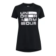 【UNDER ARMOUR】UA 童裝 男童 女童 LOGO 短袖上衣 T恤 吸濕排汗(2件組)