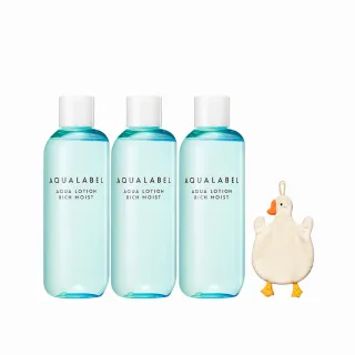 【AQUALABEL】水之印 健康浸透化妝水 220ml(滋潤款 3入組)