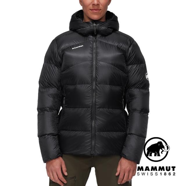 【Mammut 長毛象官方直營】Taiss Pro IN Hooded Jkt AF Men 專業防風防潑水羽絨外套 黑色 女款 #1013-03320