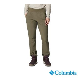 【Columbia 哥倫比亞】女款-超防曬UPF50防潑長褲-軍綠(UAR09800AG/IF)