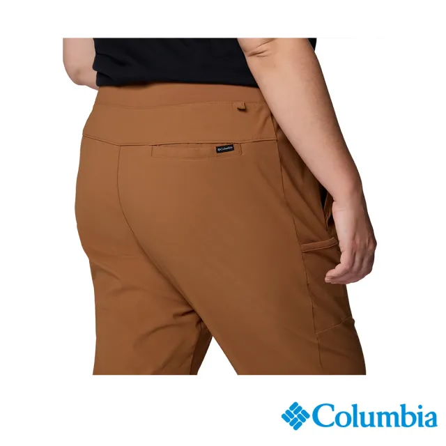 【Columbia 哥倫比亞】女款-超防曬UPF50防潑長褲-棕色(UAR09800BN/IF)