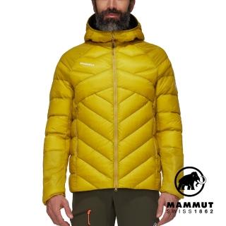 【Mammut 長毛象官方直營】Taiss IN Hooded Jacket 輕量防風防潑水羽絨外套 光暈黃/黑 男款 #1013-03280