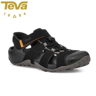 【TEVA】男 Flintwoo護趾快扣冒險者運動涼鞋《黑》TV1118941BLK/休閒涼鞋/護趾涼鞋/溯溪鞋(悠遊山水+)