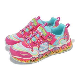 【SKECHERS】休閒鞋 Cupcake Cutie 中童 粉 香氛運動鞋 杯子蛋糕 魔鬼氈 小朋友 運動鞋(303627-LPKMT)