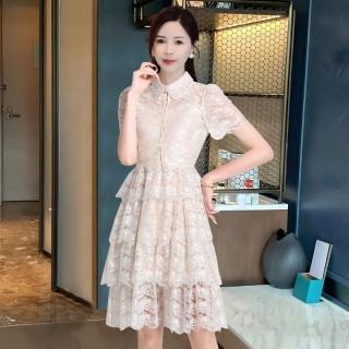 【Very Buy 非常勸敗】預購/減齡蕾絲小香風洋裝套裝女夏季氣質穿搭兩件式套裝
