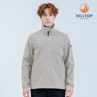 【Hilltop 山頂鳥】SOFT SHELL防風透氣保暖彈性外套 可銜接GORE-TEX外件 男款 灰｜PH22XM30ECK0