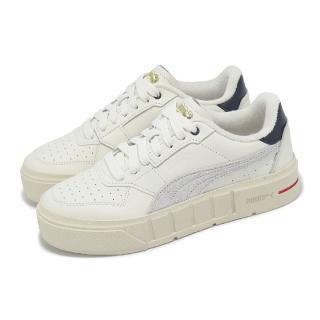 【PUMA】休閒鞋 Cali Court Jeux Sets Wns 女鞋 米白 藍 厚底 增高 復古(393096-01)