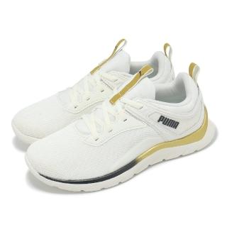 【PUMA】慢跑鞋 Softride Remi Molten Metal 女鞋 白 金 緩衝 支撐 運動鞋(378848-02)