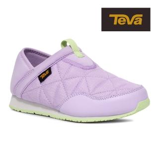 【TEVA】童麵包鞋 兩穿式防潑水 保暖 菠蘿麵包鞋/休閒鞋/懶人鞋 ReEmber 原廠(紫玫瑰-TV1135290CPLR)