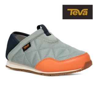 【TEVA】童麵包鞋 兩穿式防潑水 保暖 菠蘿麵包鞋/休閒鞋/懶人鞋 ReEmber 原廠(寧靜灰-TV1135290CSTY)