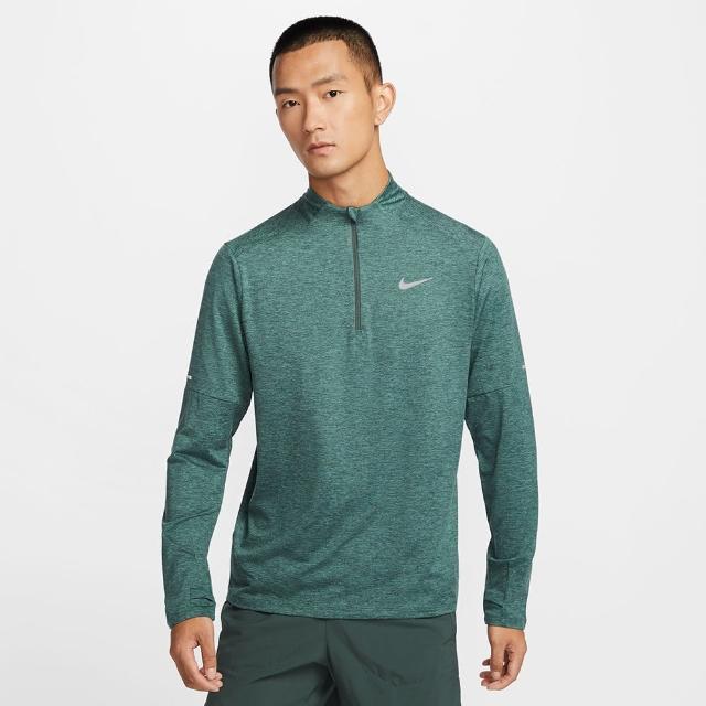 【NIKE 耐吉】長袖上衣 男款 運動 防曬 AS M NK DF ELMNT TOP HZ 綠 DD4757-338