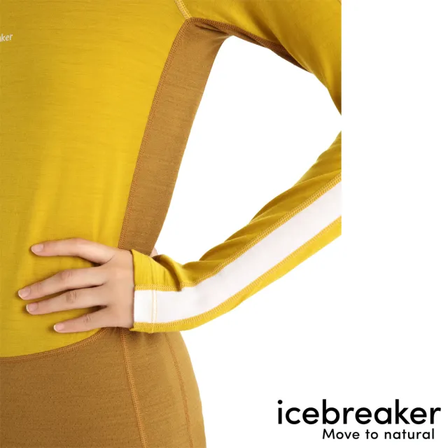【Icebreaker】女 ZoneKnit☆ 網眼透氣保暖圓領長袖上衣-BF200(IB0A56HD/底層衣/美麗諾羊毛/排汗/登山)