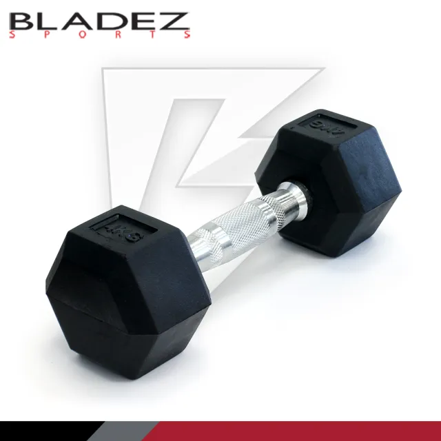 【BLADEZ】六角包膠啞鈴-4KG(二入組)