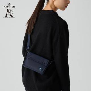 【PORTER INTERNATIONAL】機能輕靚MID斜肩包(午夜藍)