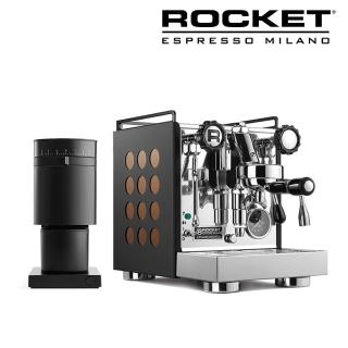 【Rocket Espresso】Appartamento 半自動義式咖啡機(家用型/黑底雙色任選)+ FELLOW OPUS 錐刀磨豆機 APPATW