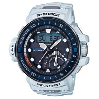 【CASIO 卡西歐】G-SHOCK 強悍進階領航員雙顯腕錶 情人節 禮物(GWN-Q1000-7A)