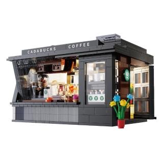 【ToysRUs 玩具反斗城】Cada 積木咖啡屋場景組(玩具 模型 積木)