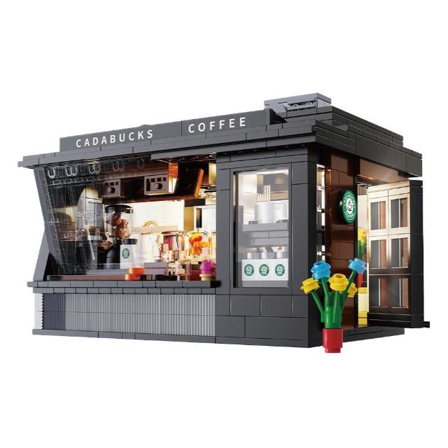 【ToysRUs 玩具反斗城】Cada 積木咖啡屋場景組(玩具 模型 積木)