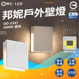 【DanceLight 舞光】邦妮壁燈 4W LED 壁燈 內含防水驅動(OD-2341 黃光 3000K)