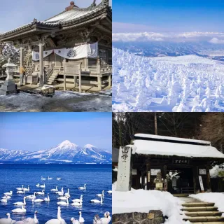 【吉航旅遊】精緻假期東北藏王樹冰會津鐵道會津若松城上杉神社銀山溫泉大內宿三晚溫泉5日-星宇航空