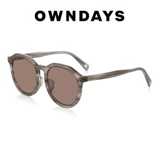 【OWNDAYS】個性圓形墨鏡(SUN8010B-3S C4)