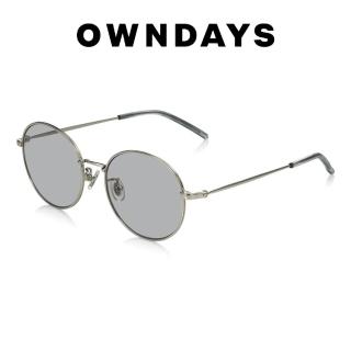 【OWNDAYS】時尚金屬圓框墨鏡(SUN1069T-2S C3)