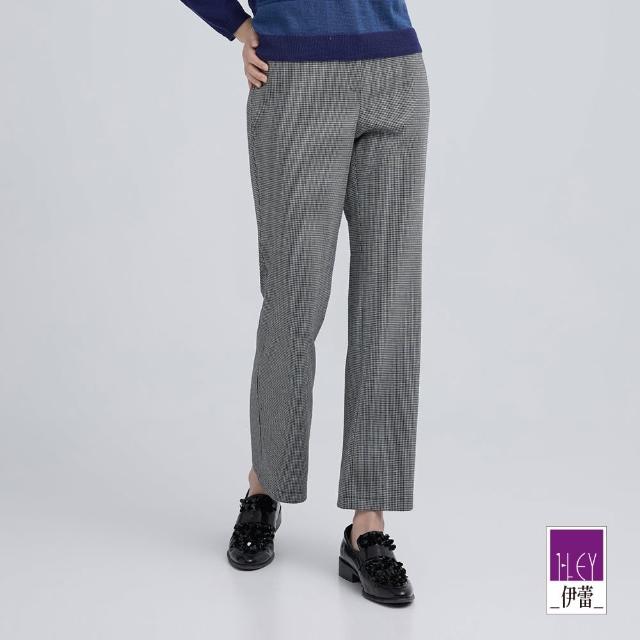 【ILEY 伊蕾】都市儷人縲縈彈性直筒長褲(灰；M-XL；1244016526)