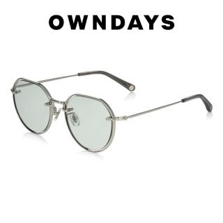 【OWNDAYS】潮流金屬多角形框墨鏡(SUN1070T-2S C3)