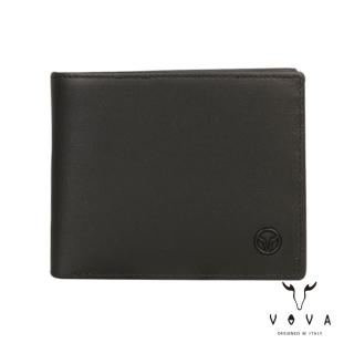 【VOVA 沃汎】ARES 阿瑞斯系列8卡中間翻零錢袋皮夾(黑色)
