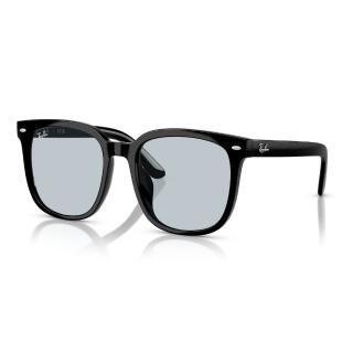 【RayBan 雷朋】大鏡片 膠框 水洗淺藍色 太陽眼鏡(RB4401D 601/72 57mm 55mm)