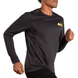 【BROOKS】男 Distance 長袖上衣 3.0 幻像灰/Runner High(211501072)
