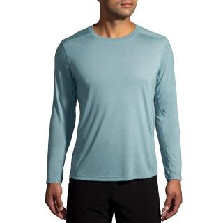 【BROOKS】男 Distance 長袖上衣 3.0 岩石藍花灰/Brooks Running(211501465)