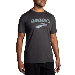 【BROOKS】男 Distance 短袖上衣 3.0 幻像灰/Brooks Trail(211502061)