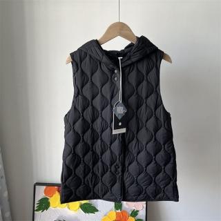【米蘭精品】現貨+預購 真羽絨90%白鴨絨羽絨背心羽絨衣夾克(保暖連帽輕薄短款女外套6色74ia62)