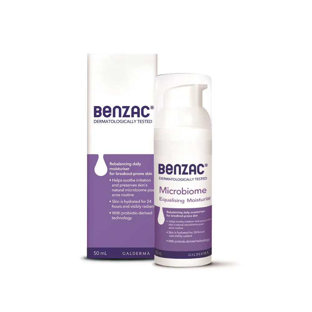 【Benzac 倍克荳】官方直營 益菌修護乳 50ml(乳液/精華乳/油性肌/敏弱肌/痘痘修護)