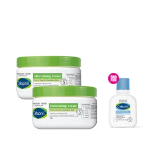 【Cetaphil 舒特膚】官方直營 長效潤膚霜超值組 250g*2(臉部身體乳霜/敏感肌/保濕/B3/B5/乾燥粗糙)