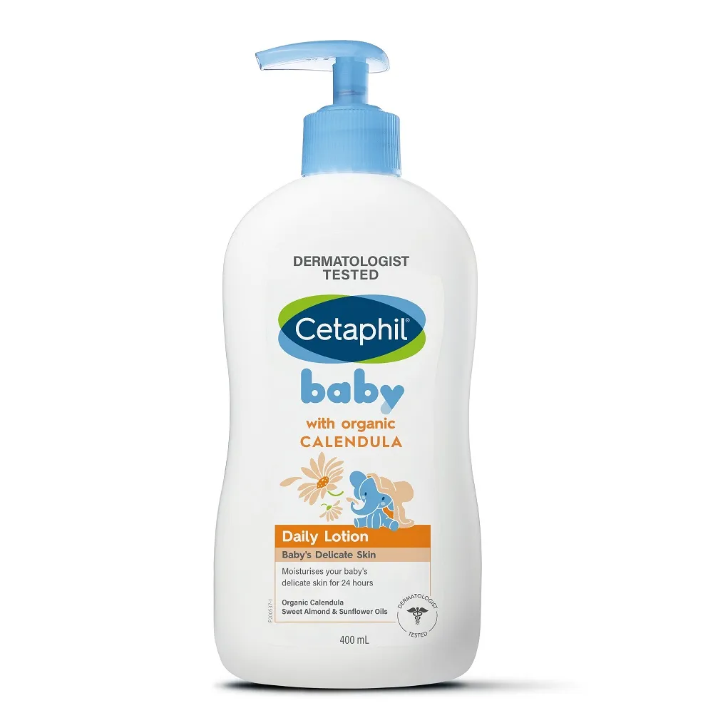 【Cetaphil 舒特膚】官方直營 baby舒緩潤膚乳 400ml(嬰兒乳液/金盞花/乳油木B5)