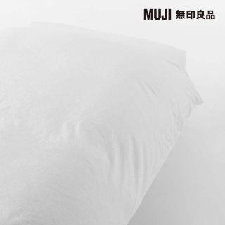 【MUJI 無印良品】柔舒水洗棉被套/S/柔白 145*210cm附拉鍊