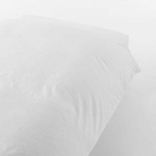 【MUJI 無印良品】柔舒水洗棉被套/SD/柔白 165*210cm 附拉鍊