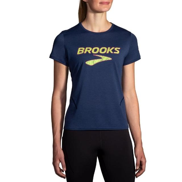 【BROOKS】女 Distance 距離 短袖上衣 3.0_海洋藍/Brooks(221669461)