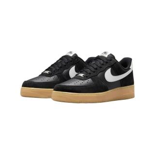 【NIKE 耐吉】Nike Air Force 1 Low 黑色麂皮 焦糖底 FQ8714-004(AF1 舒適 耐用 經典 休閒鞋 男鞋)