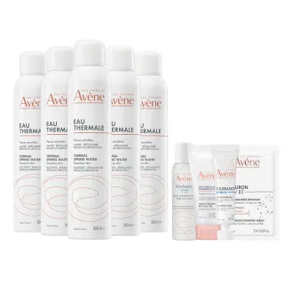 【Avene 雅漾官方直營】活泉水穩膚噴霧300mlx5入組(保濕化妝水/舒緩乾癢敏弱)